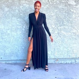 Fashion Nova Black Spree dress